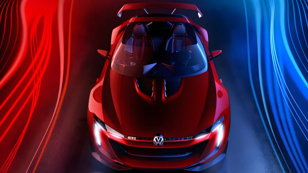 Design do Volkswagen Vision GTI Roadster Gran Turismo Concept