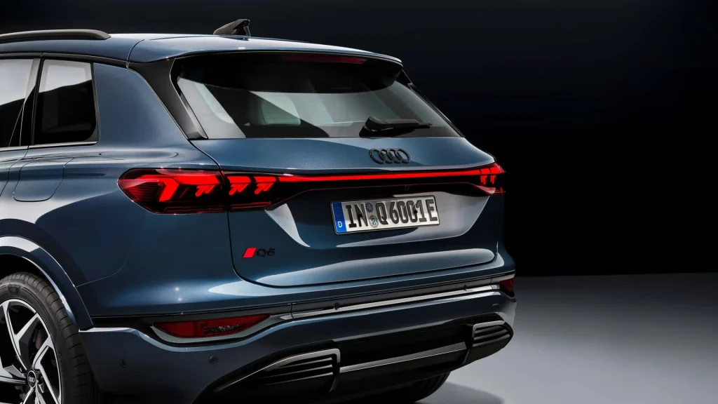 Perfil Traseiro do Audi SQ6 E-tron 2024