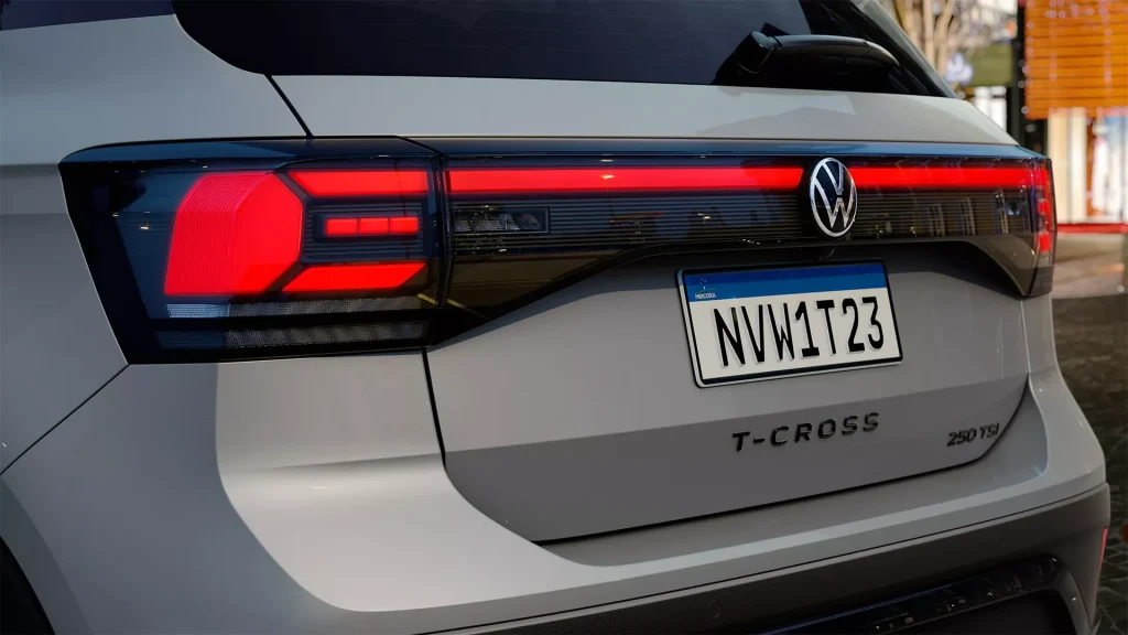 Perfil Traseiro do Novo Volkswagen T-Cross 2025