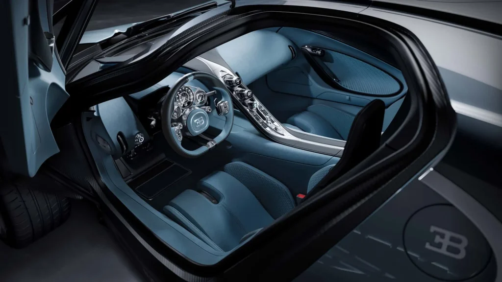 Design do Interior do Bugatti Tourbillon