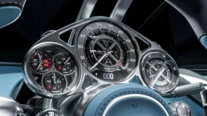 Detalhes do Painel de Instrumentos do Bugatti Tourbillon.webpdo Bugatti Tourbillon