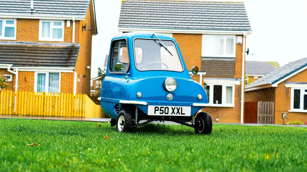 Dianteira da Peel P50 Microcar