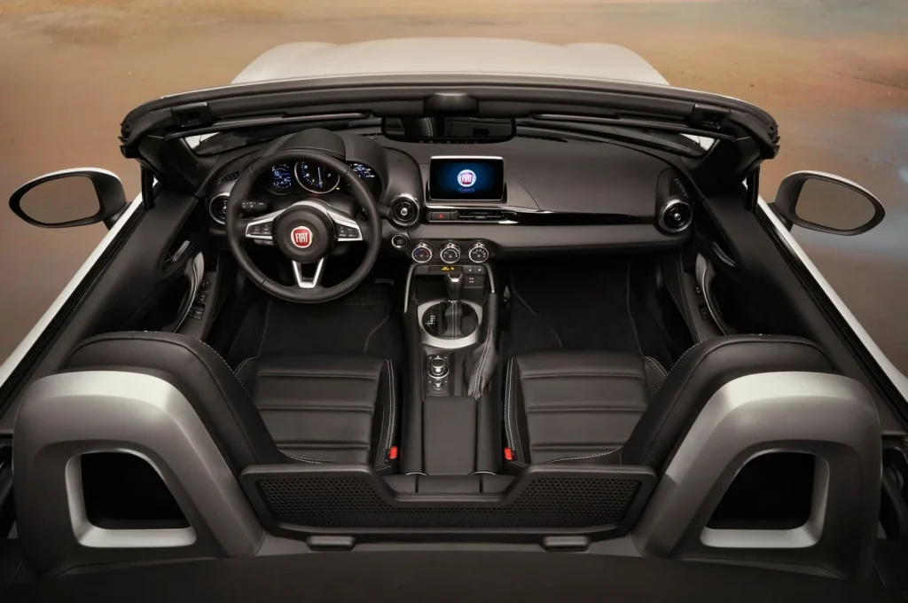 Interior do Fiat 124 Spider