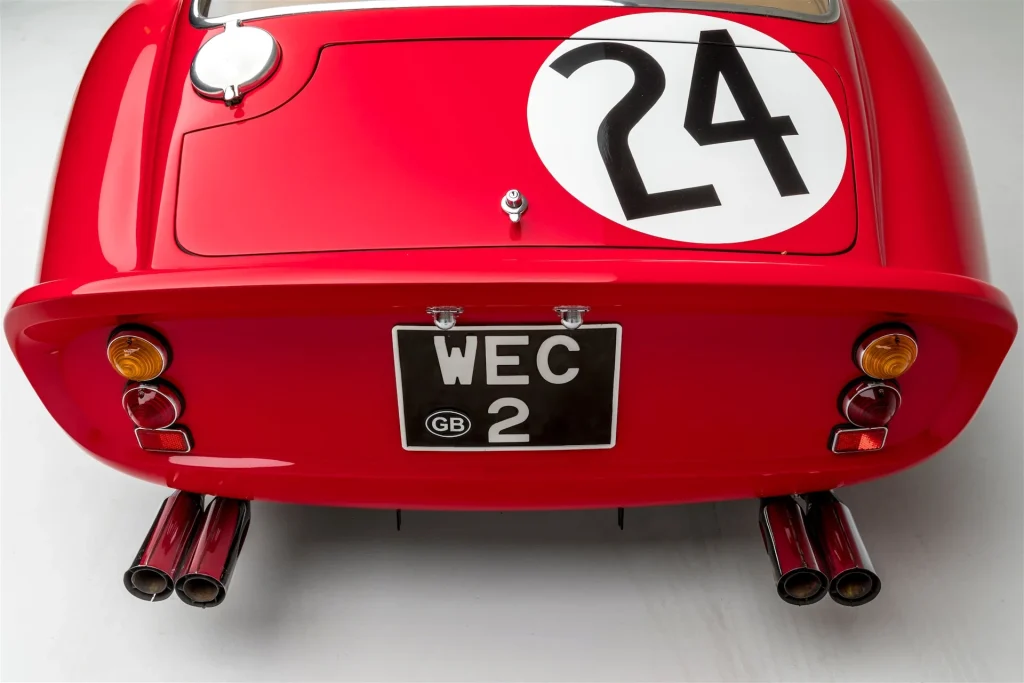 Traseira da Ferrari 250 GTO 1963